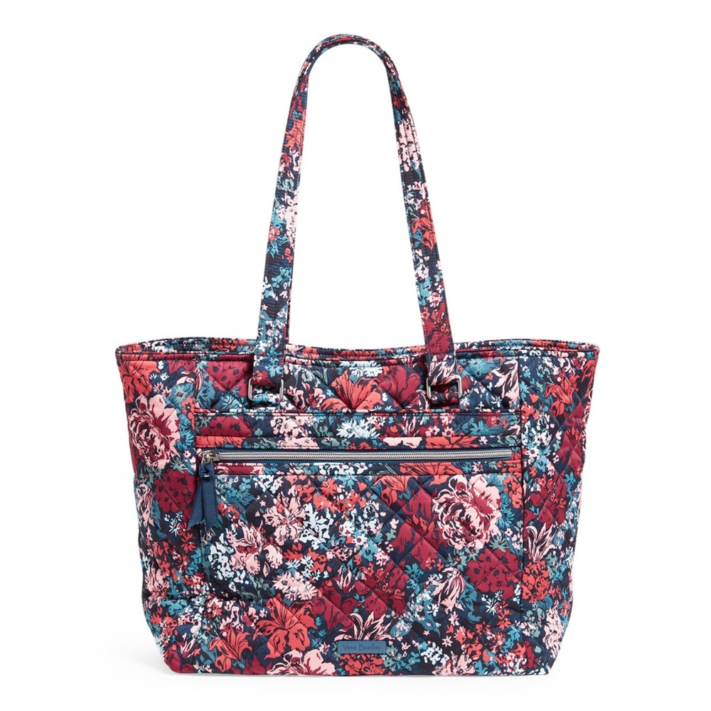 Like New! Vera Bradley Cabbage Rose Cabernet Work Tote Bag